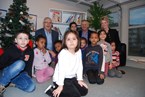 kinderen blij met boekenpakket