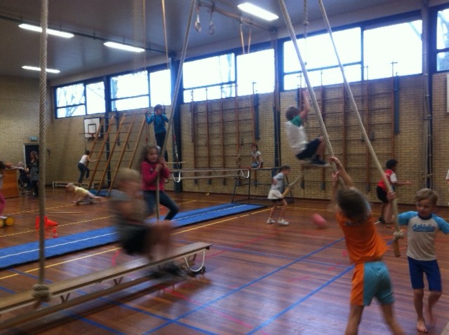 Kijkje tijdens de gymles