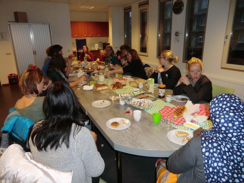 Ouderkamer in kerstsfeer