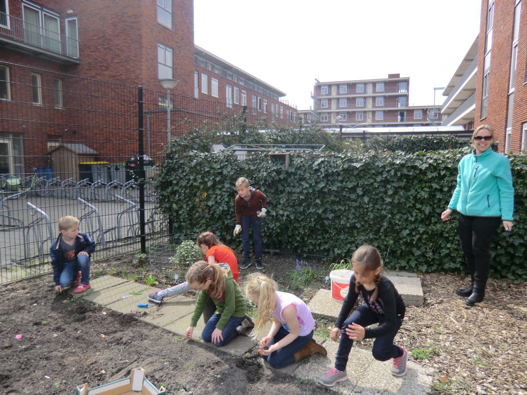 Schooltuin seizoen van start gegaan