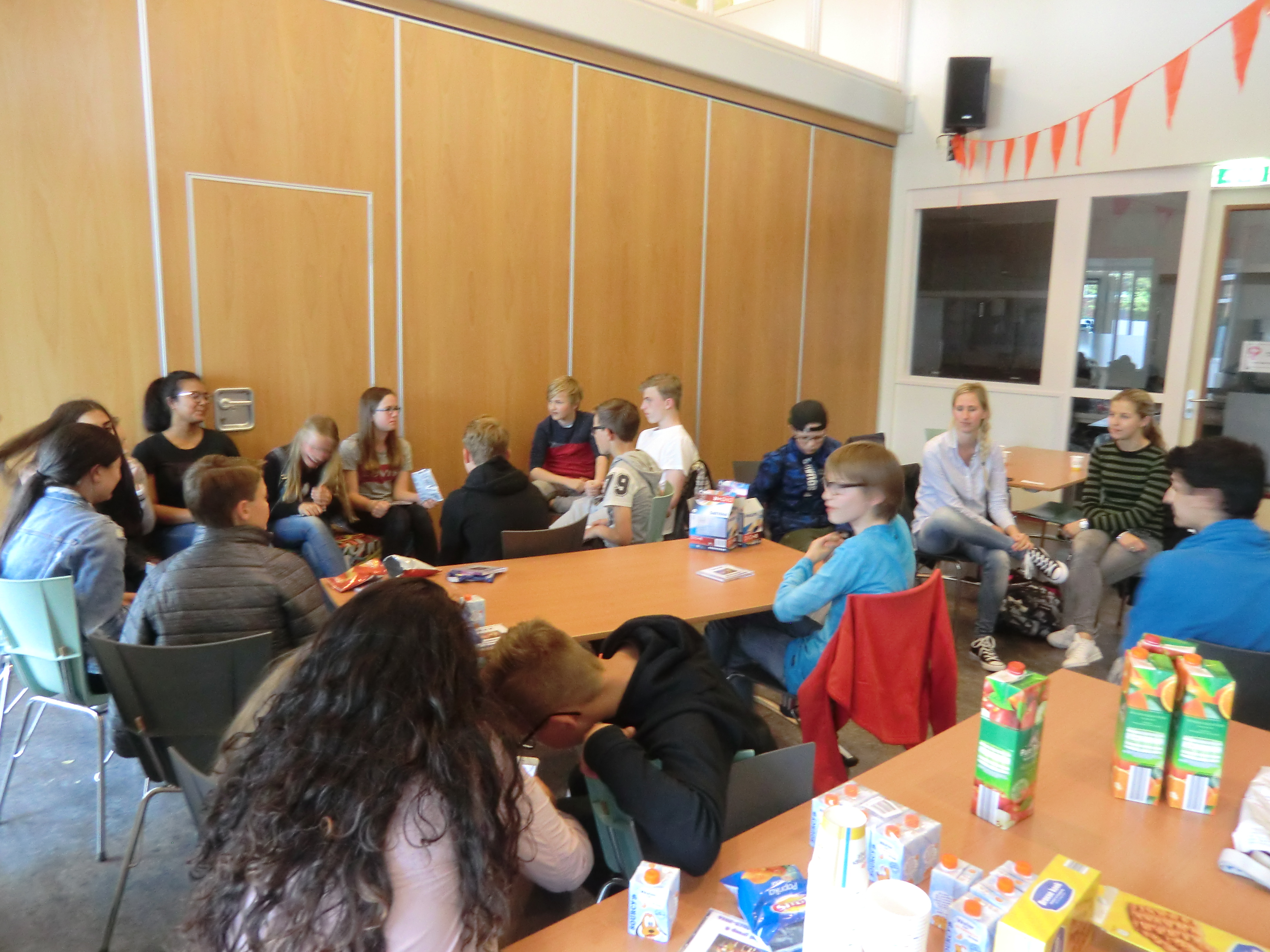 100% opkomst terugkommiddag  'oud' groep 8