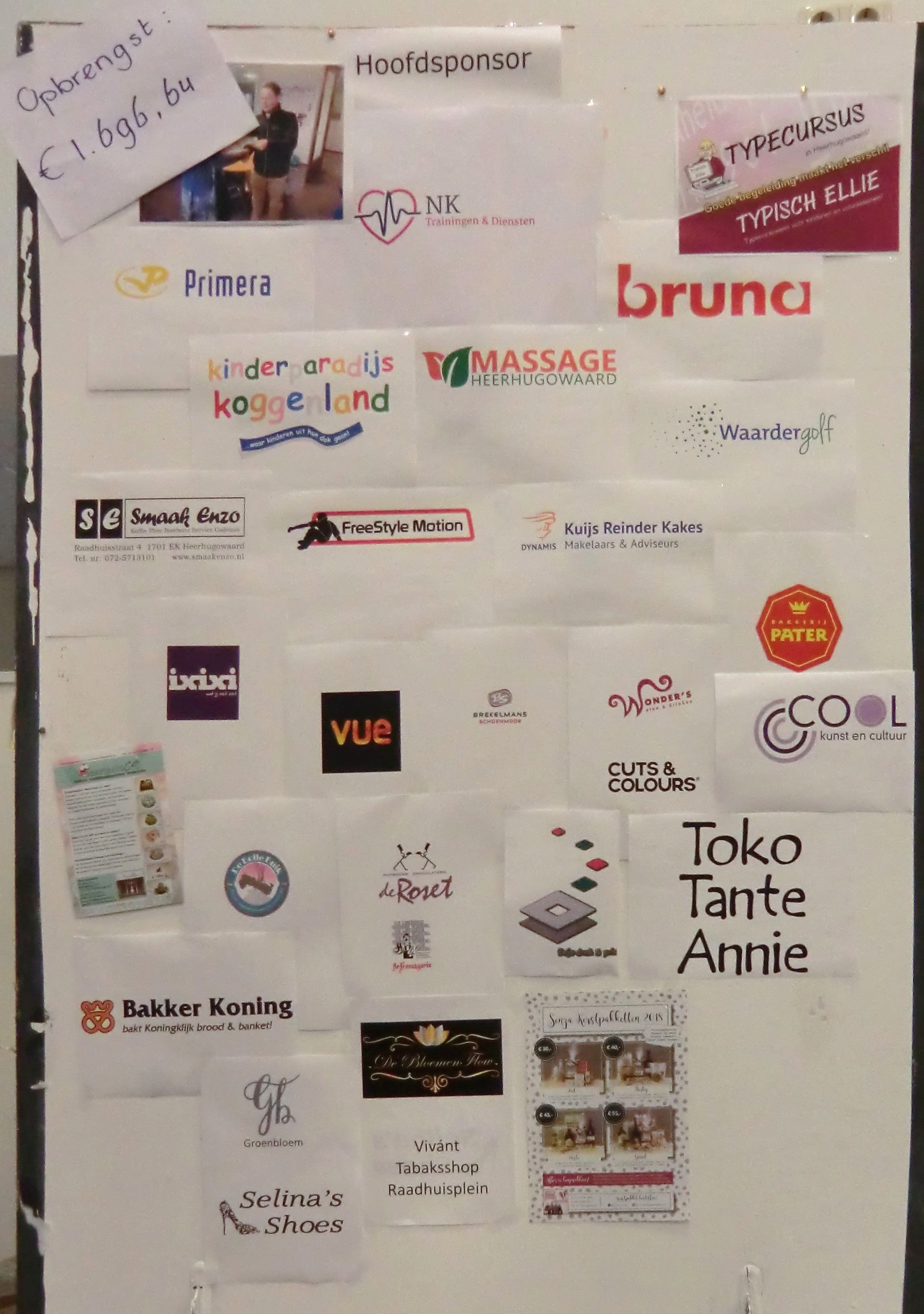 Sponsoren van de Fancy Fair 