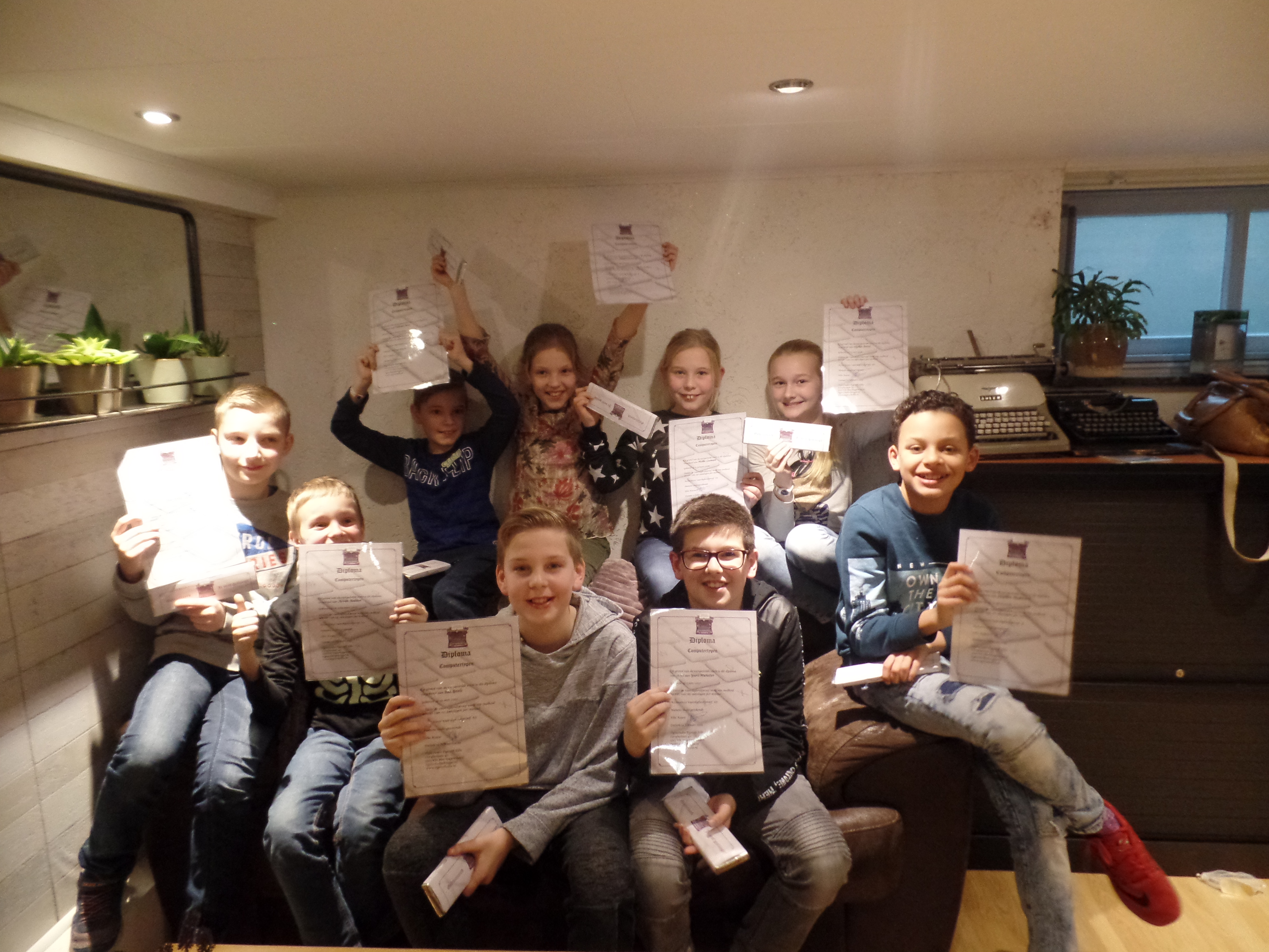 Trots op het behaalde typediploma!